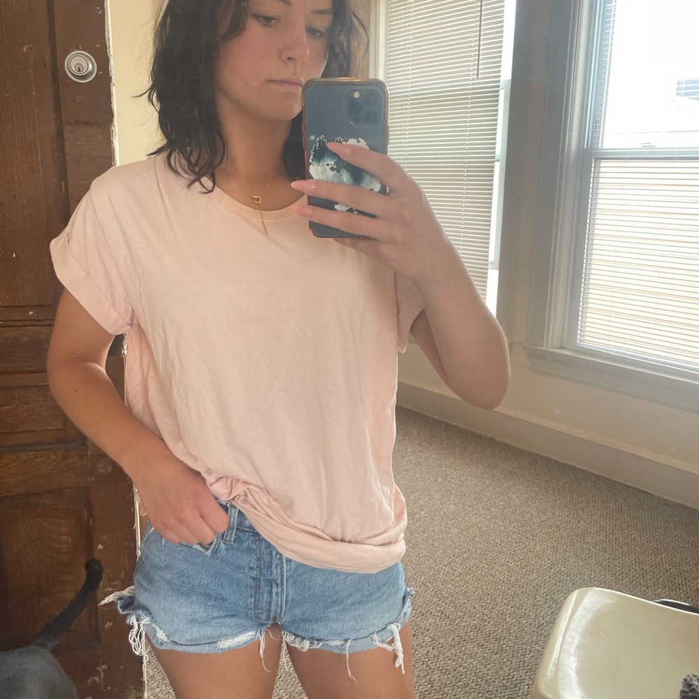 Long Light Pink Tshirt